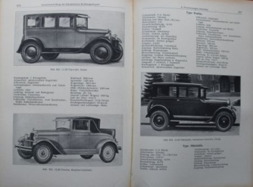 Wolfram "Die Motorfahrzeuge" Vehiclehistory 1928 with Modelmap (6236)